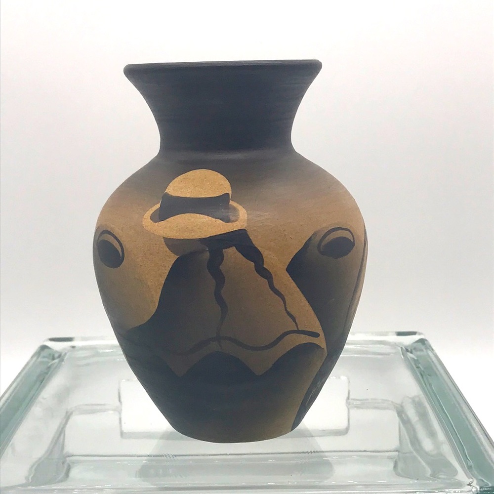 Aquila Hand Painted Art Pottery Vase
